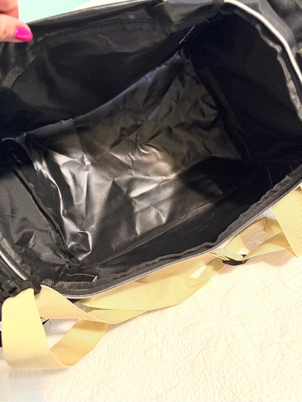 Purdue Boilermakers Duffle Bag Duffel Black Gold Purdue Basketball NWOT